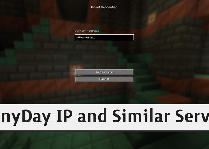 What is the IP for the RainyDay Minecraft Server